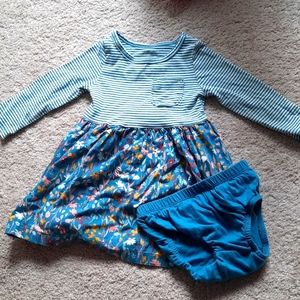Carter's 12 month floral and striped dress.
